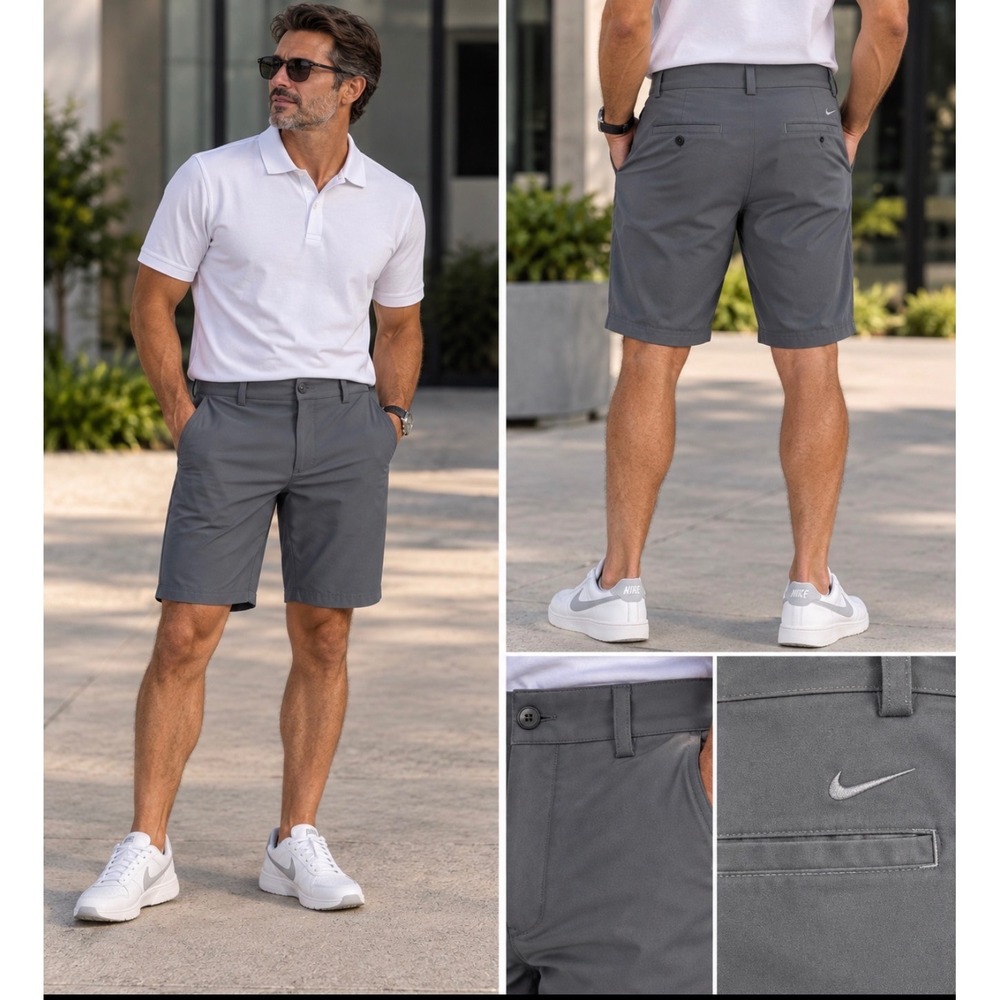 Nike Golf Tour Performance Dri-FIT Gray Shorts Mens 34 639798-021